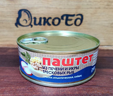 Паштет из печени и икры тресковых рыб