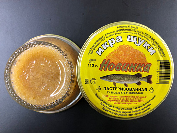 Фото Икра щуки пастеризованная Новинка в ст/банке 113гр